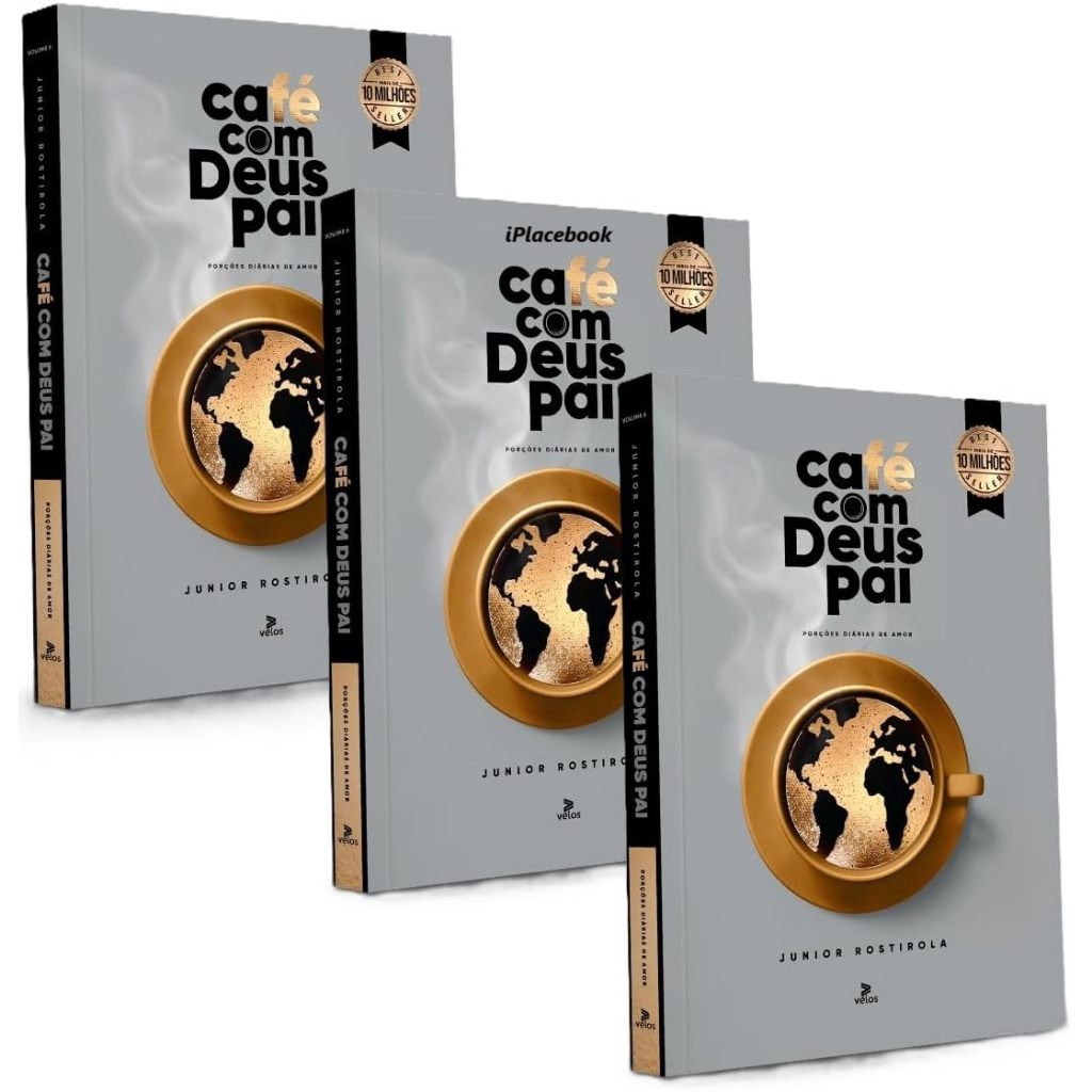 Kit 3 Livros Café com Deus Pai 2026 - Porções Diárias de Amor | Shopee ...