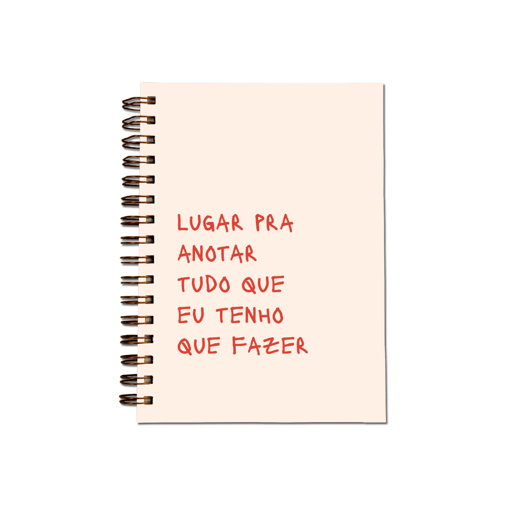 caderno lugar pra anotar tudo que eu tenho que fazer | Shopee Brasil