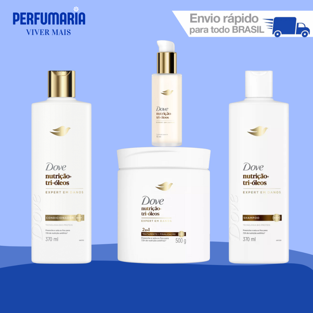 Kits Dove Nutrição + Tri - Óleos - Escolha O Seu | Shopee Brasil