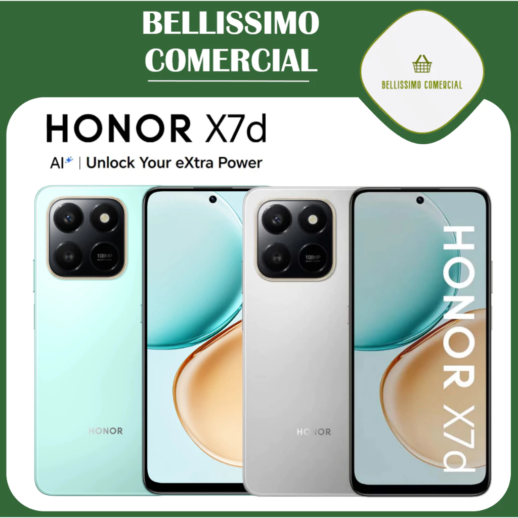 Smartphone Honor X7d 4G Dual Sim 6.77 8GB 256GB NFC 6500 mAh CAM 108MP 120Hz