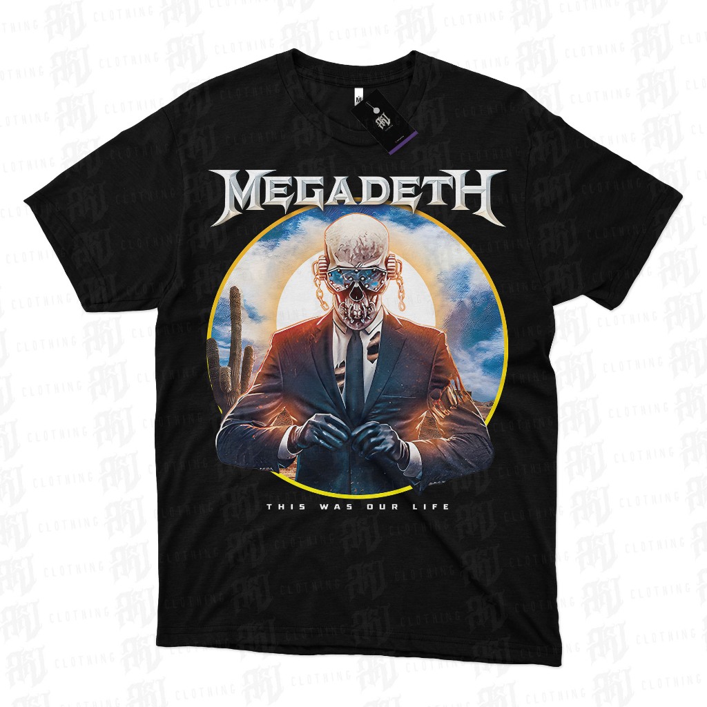 Camiseta Megadeth This Was Our Life Tour 2026 Brasil (com Datas