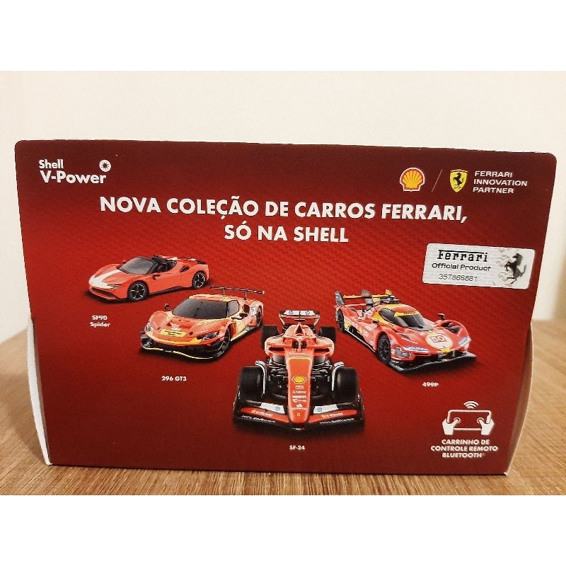 Miniatura Ferrari f1 Shell controle via Bluetooth | Shopee Brasil