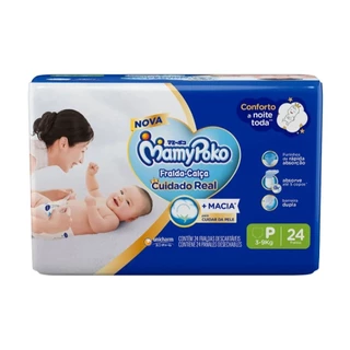 Fralda Descartável MamyPoko Calça Regular Tamanho P - 6 Pacotes com 24 Fraldas - Total 144 Tiras em Oferta na Shopee