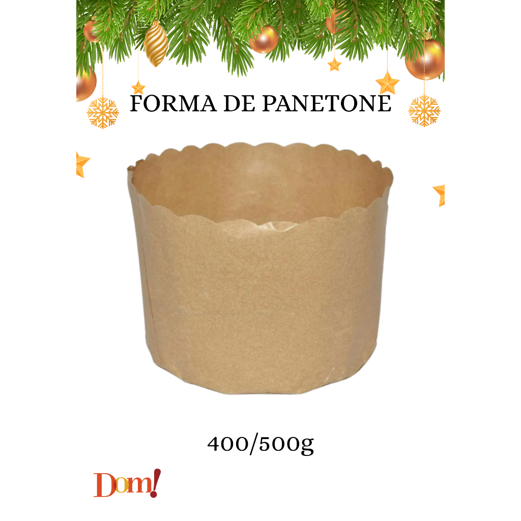 50/100 Formas de Panetone 400 e 500g / 250g / 100g - Formas 