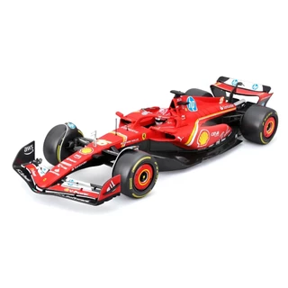 Miniatura F1 Ferrari Sf-24 Shell Racing Burago 1/41 Control Remoto bluetooth Cor Vermelho
