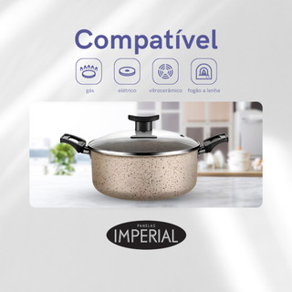 Jogo De Panelas 10 Peças Antiaderente Conjunto Caçarola Frigideira Fervedor Cor Coffee Cappuccino Kit Talheres — foto 7 — Achou Levou Brasil