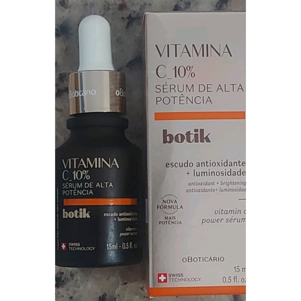 Sérum de alta potência vitamina c botik boticário 15 ml | Shopee Brasil