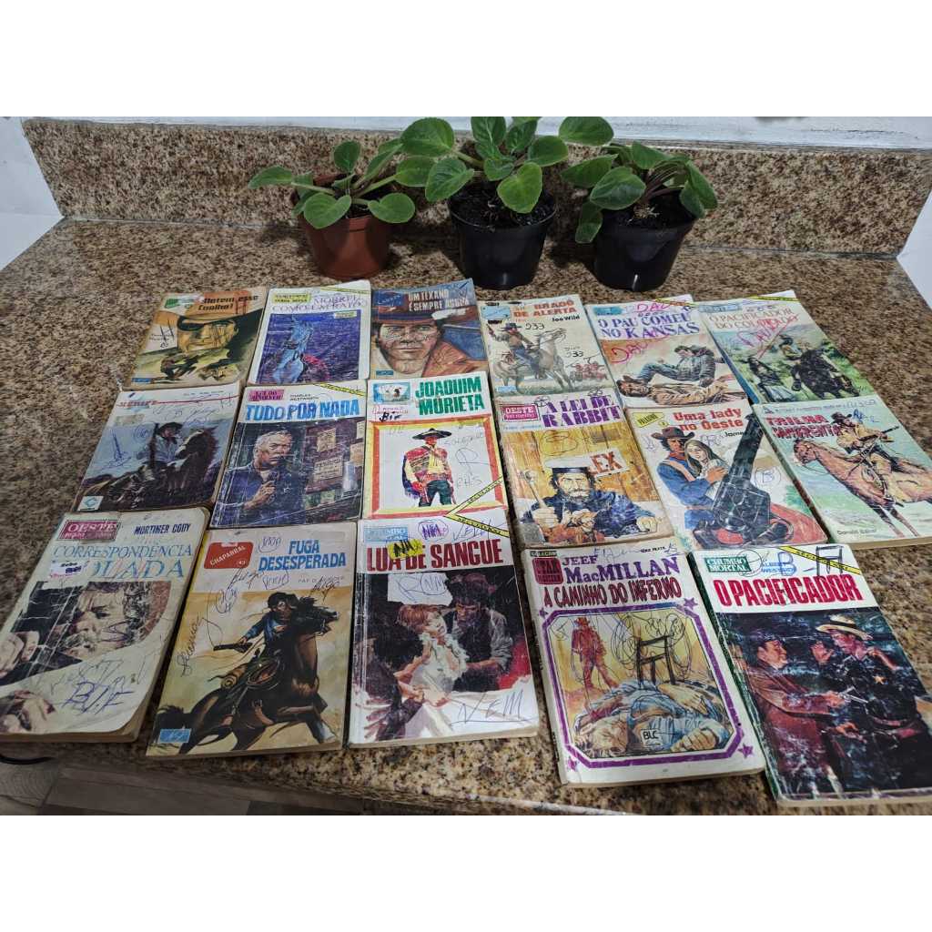 kit c/ 17 bolsilivros faroeste antigos pra colecionador | Shopee Brasil