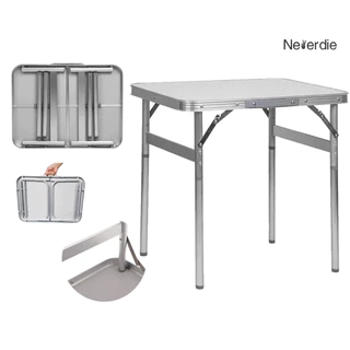 Mesa Portátil Dobrável Vira Maleta Alumínio Mdf 60x45cm