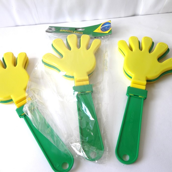 Bate Palma Grande Verde e Amarelo brinquedo em Oferta na Shopee