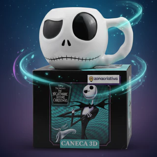 Caneca 3D Jack Skellington o Estranho mundo de Jack 450 ml