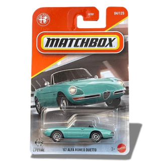 Matchbox '67 Alfa Romeo Duetto, 1:64, Mattel - LOTE A 2026.