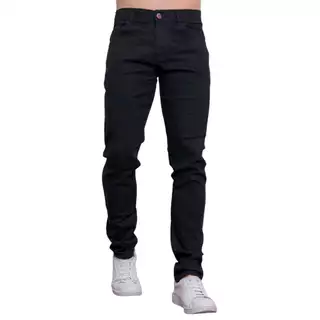 NOOBLEE Calça Masculina Jeans Preta Com Bolso