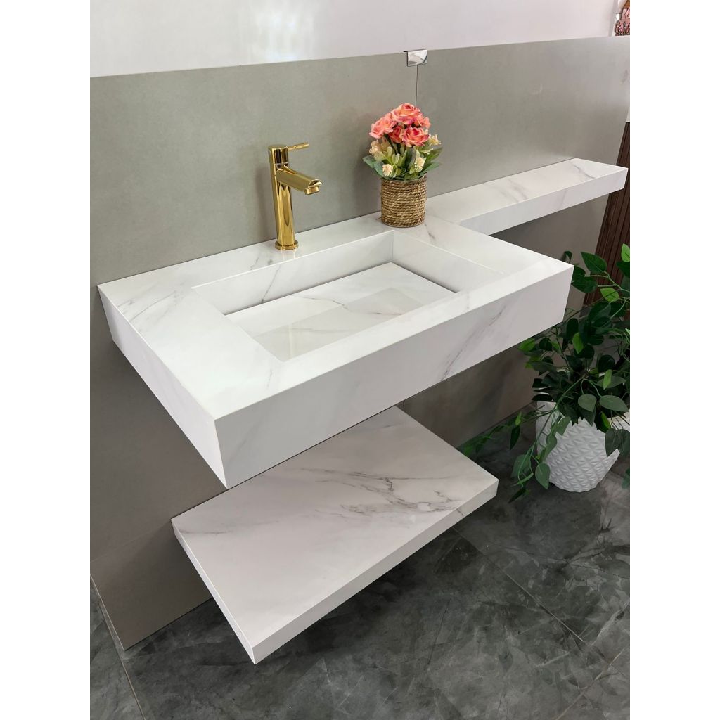 PIA ESCULPIDA EM PORCELANATO PARA BANHEIRO | Shopee Brasil