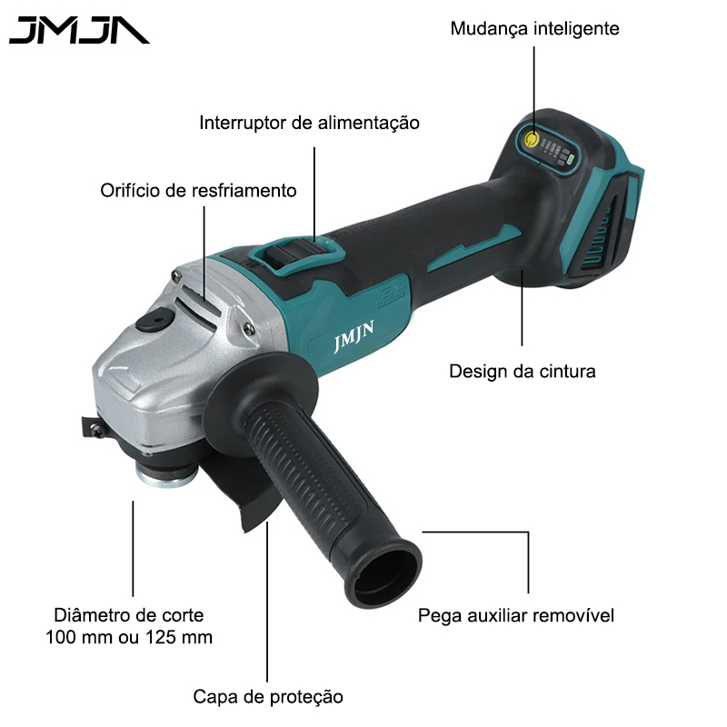 JMJN Kit 3 em 1 Ferramentas 48V com 2 Baterias – Furadeira