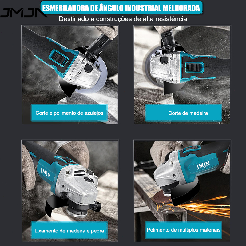 JMJN Kit 3 em 1 Ferramentas 48V com 2 Baterias – Furadeira