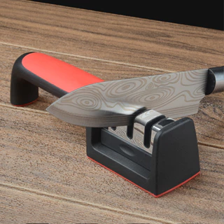 Amolador Afiador De Cozinha Facas Inox Profissional Com 3 Afiadores Profissional Ferramenta Com Afiação-Q9 em Oferta na Shopee