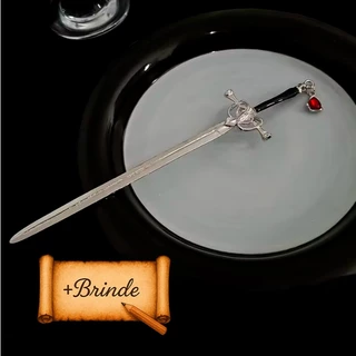 Espada Encantada Prendedor de Cabelo - Pedra Rubi