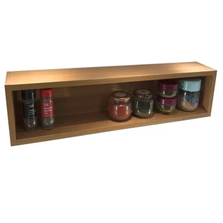 Nicho Retangular 40x20x20 com fundo MDF 15MM - Cor peroba do brasil, freijó ou branco