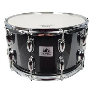 Caixa De Bateria Konig 14 X 8 Madeira + Baquetas + Talabarte