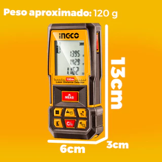 Trena Laser Digital Ingco 100 metros Ferramenta Medição Hldd1008