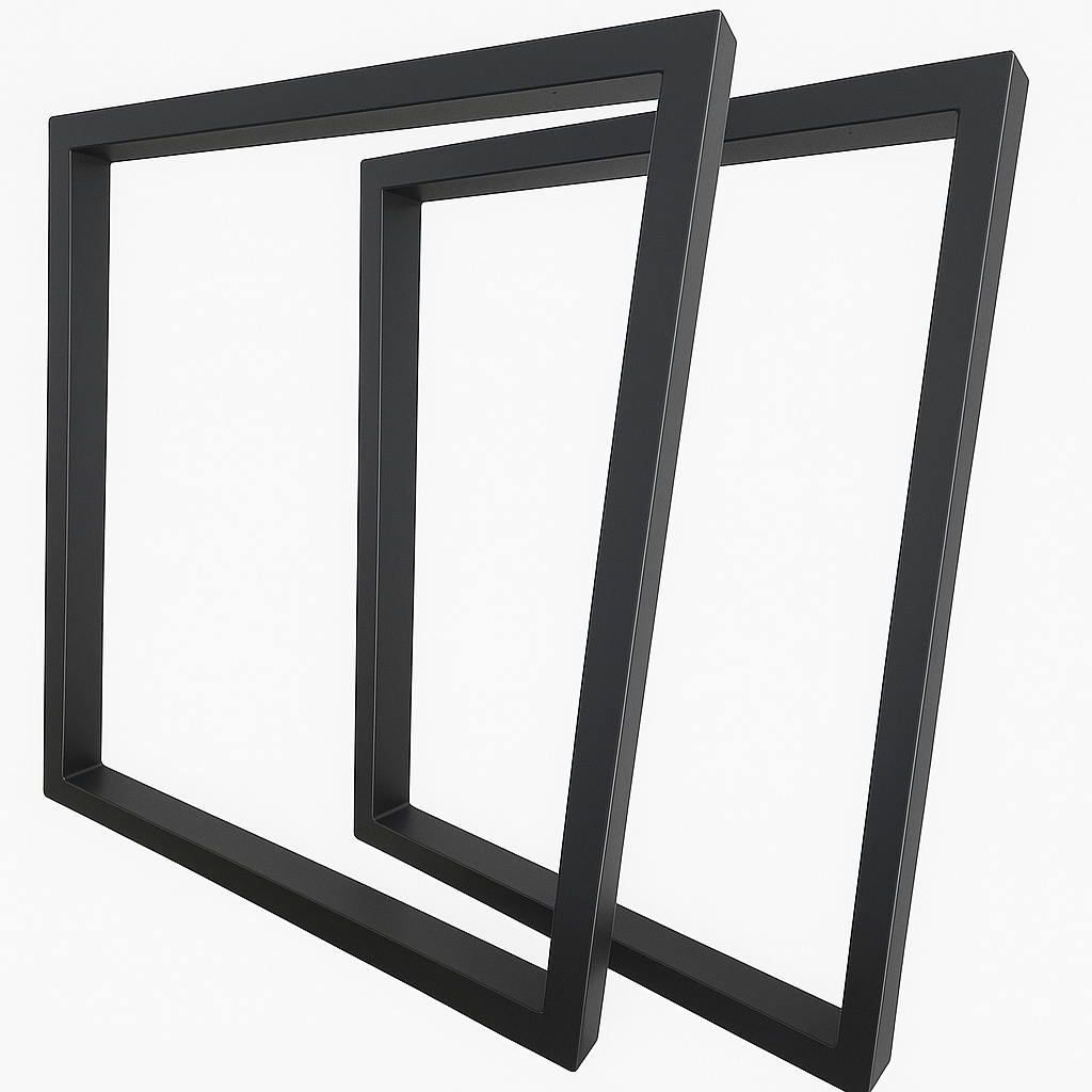 Pés em Aço Preto Estilo Industrial para Mesa de Escritório