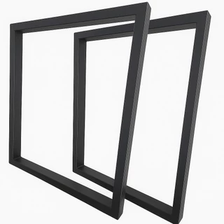 Pés em Aço Preto Estilo Industrial para Mesa de Escritório
