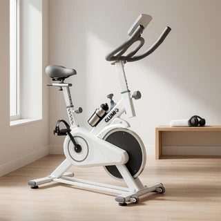 Bicicleta Ergométrica Spinning Glumi até 100kg Treino em Casa, Monitor e Ajuste Intensidade