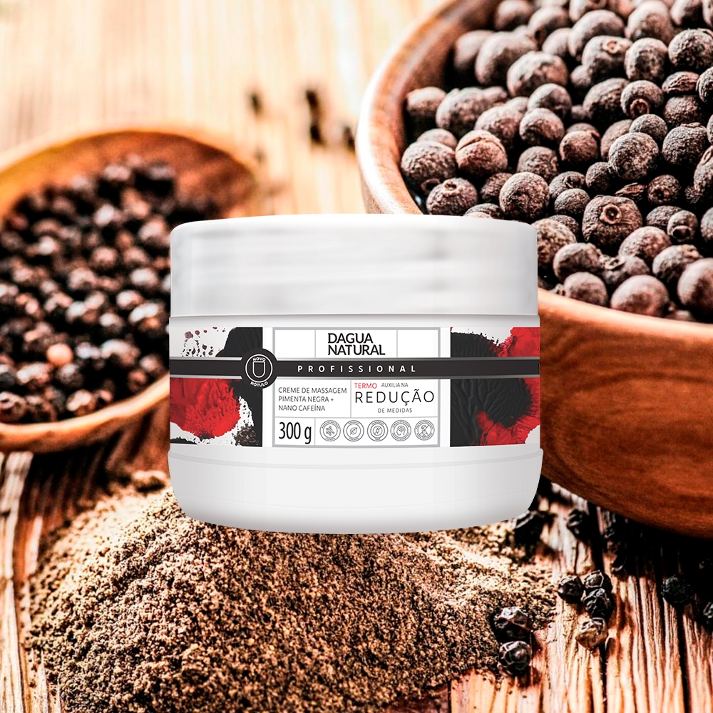 Creme Massagem Pimenta Negra Dagua Natural Termoterapia 300g