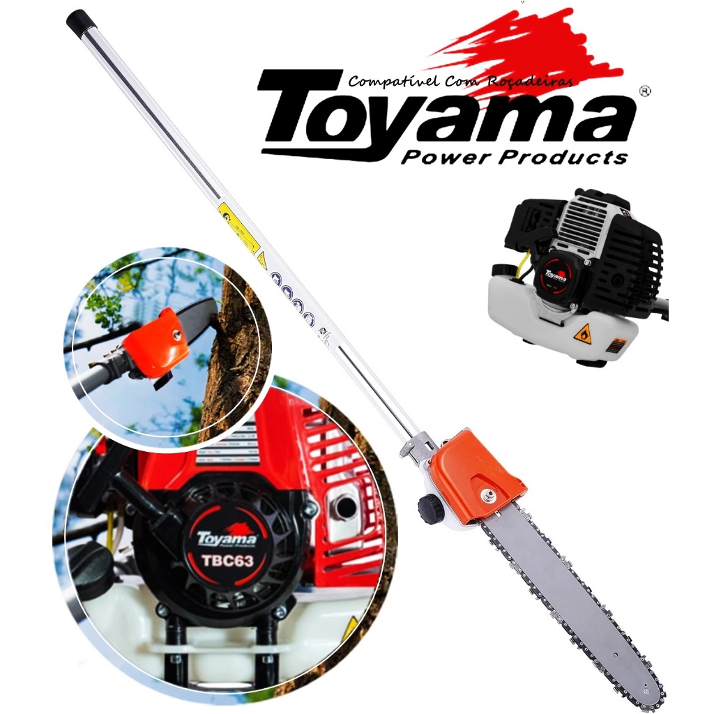 Motopoda Ponteira + Haste Extensor Completo P/ Roçadeira Toyama