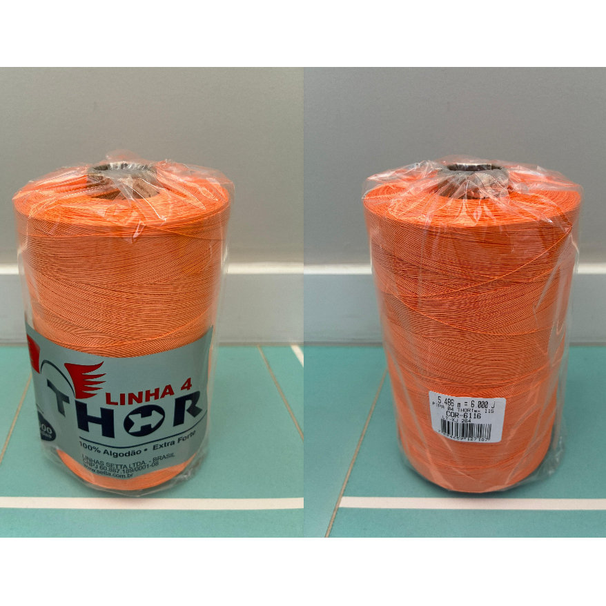 Linha Para Pipa Fio 4 Thor - 6.000 Jardas - Tex 115 - Setta