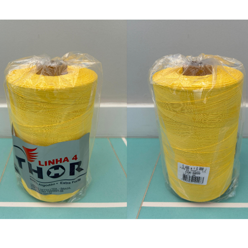 Linha Para Pipa Fio 4 Thor - 6.000 Jardas - Tex 115 - Setta