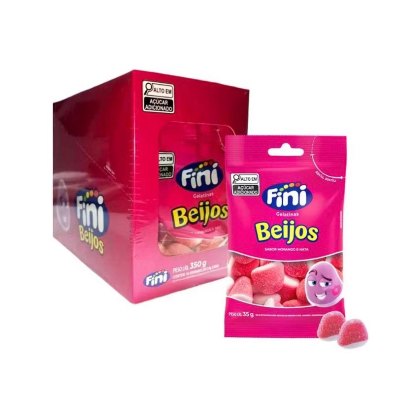 Display Gelatinas Fini 350g caixa c/ 10 unidades de 35g cada | Shopee ...