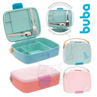 Lancheira Bento Box Buba Com Talher Lancheira infantil buba