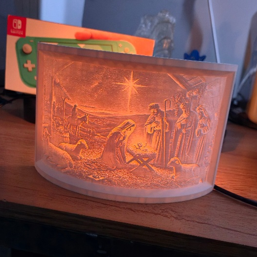 Presépio Iluiminado - Decoração de Natal Impressão 3D