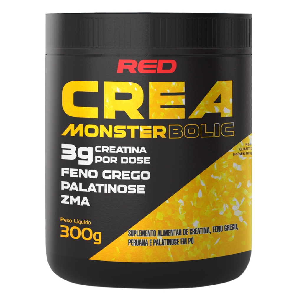CREA MONSTERBOLIC 300g - RED SERIES - Creatina Completa!