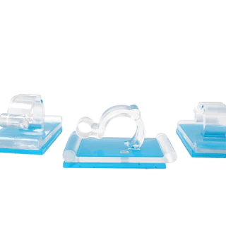 Suporte Adesivo para Pisca Pisca, Decoração de Natal - Organizador de Fios MZ Clip 6mm Transparente
