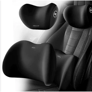 Conjunto De Almofada Para Cabeça E Lombar Veicular Apoio Cadeira Banco Carro Espuma De Memória