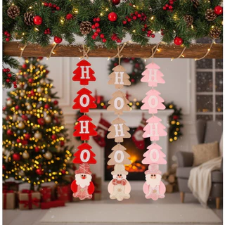Enfeite Pendente De Natal Porta Árvore Papai Noel Bonecos Decoração Natalina