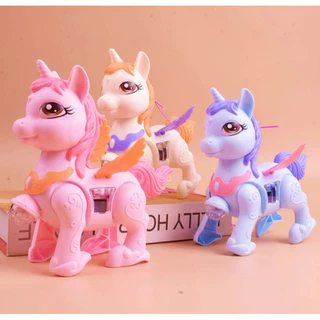 Brinquedo infantil Robô Unicórnio Pony E Dragão Elétrico Com Luz Som e Movimento Pôneis Brinquedos interativos