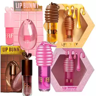 Kit Gloss Franciny Ehlke Lip Honey + Lip Bunny + Lip love Hidratação e Brilho Intenso Efeito Bocão