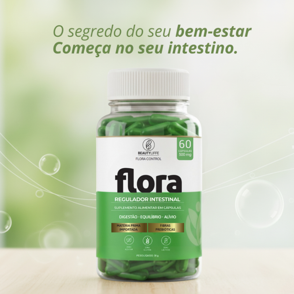 Flora Control 500mg 60 caps Beauty Liffe - Lactobacillus para