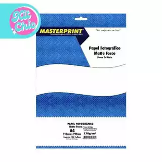 Papel Fotográfico Matte Fosco 170g Masterprint 100 Folhas