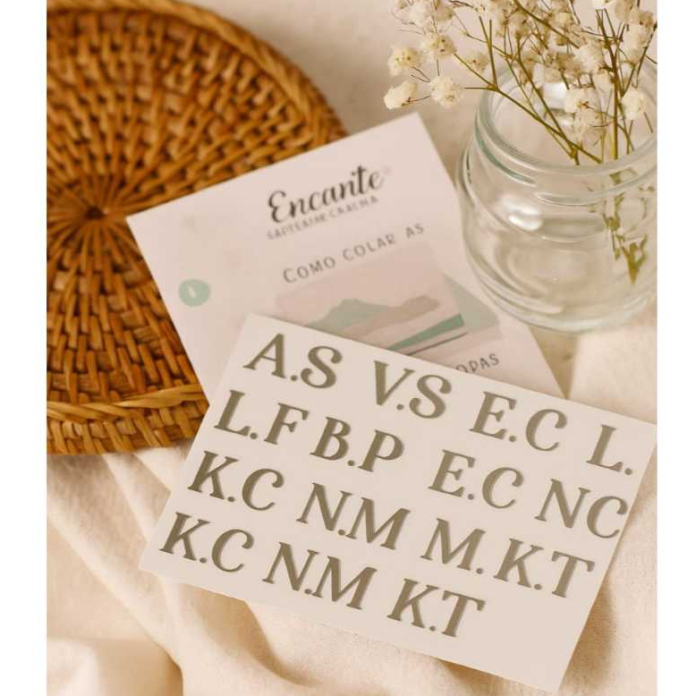 Kit Letras de termocolante 30 un - PERSONALIZADAS - ESCOLHA AS LETRAS ...