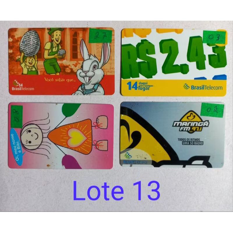 Cartão Telefônicos para uso em Orelhão - 40 Unidades - Leia a descrição do produto