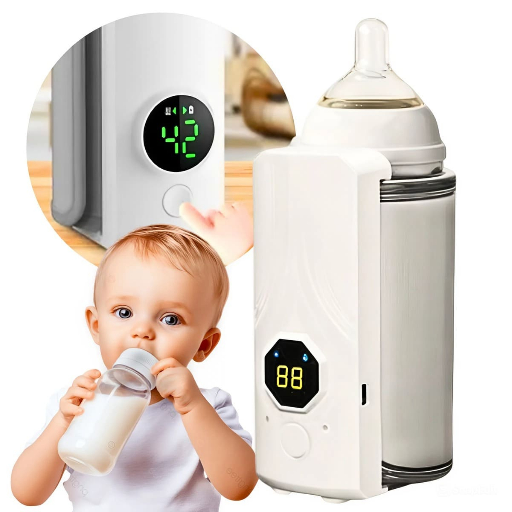 Aquecedor De Mamadeira Leite Bebê Portátil Recarregável | Shopee Brasil