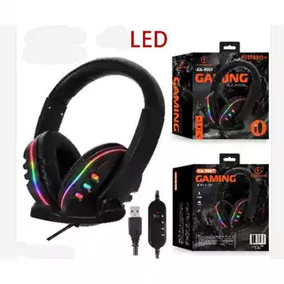 Fone HeadPhone Gamer LED Colorido PC G3 USB+P2/KA-9007 USB