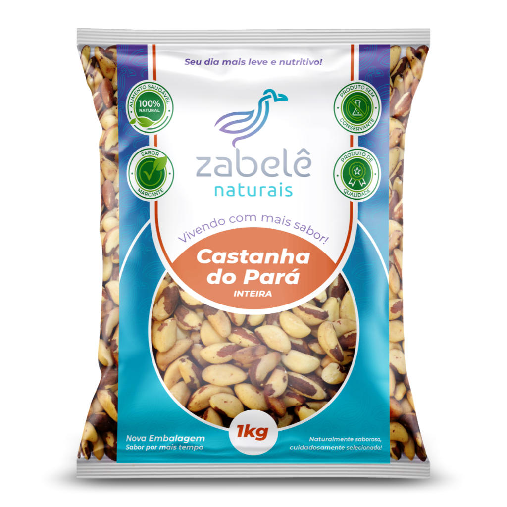 Castanha Do Pará Inteira 1kg - Zabelê Naturais