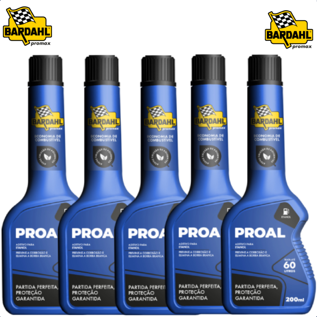 Aditivo Combustível Proal Bardahl 200ml 5 unidades | Shopee Brasil