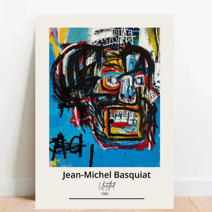 Quadro Placas Decorativas grandes artistas Jean-Michel Basquiat